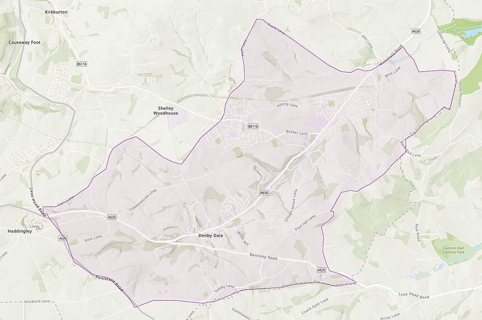 Dearne Valley Health Centre catchment area map